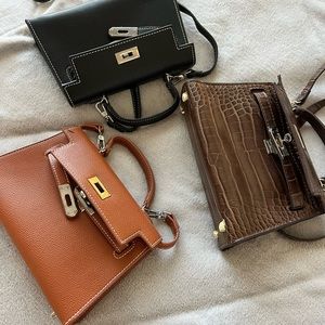 1 large bag, 3 small crossbody purses